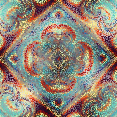 Sorunsuz mozaik sanat desen