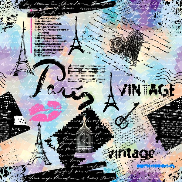 Patrón grunge vintage — Vector de stock