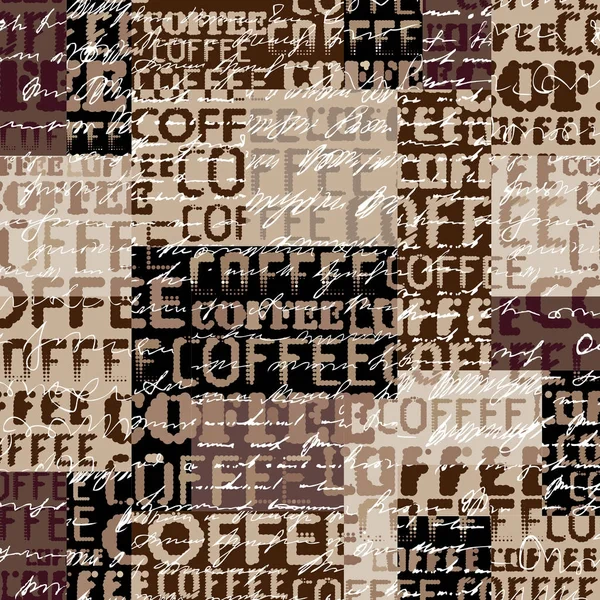 Kávét. Absztrakt kávébab barna alapon — Stock Vector