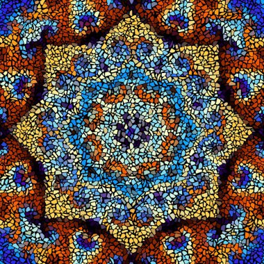 Dikişsiz mozaik desen