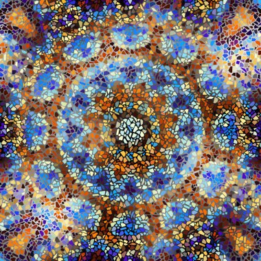 Sorunsuz mozaik sanat desen