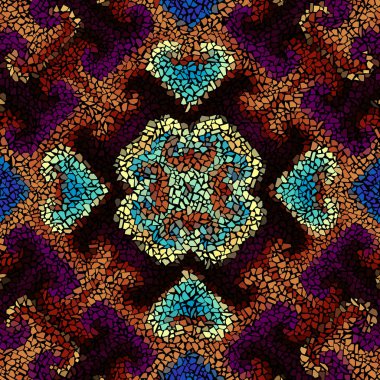 Sorunsuz mozaik sanat desen