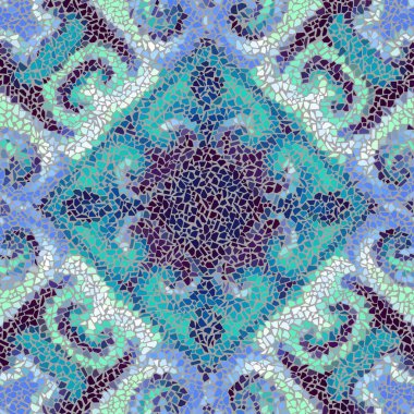 Sorunsuz mozaik sanat desen