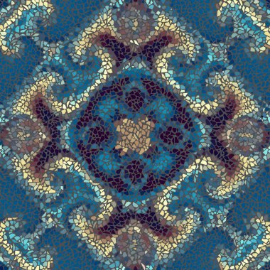 Sorunsuz mozaik sanat desen
