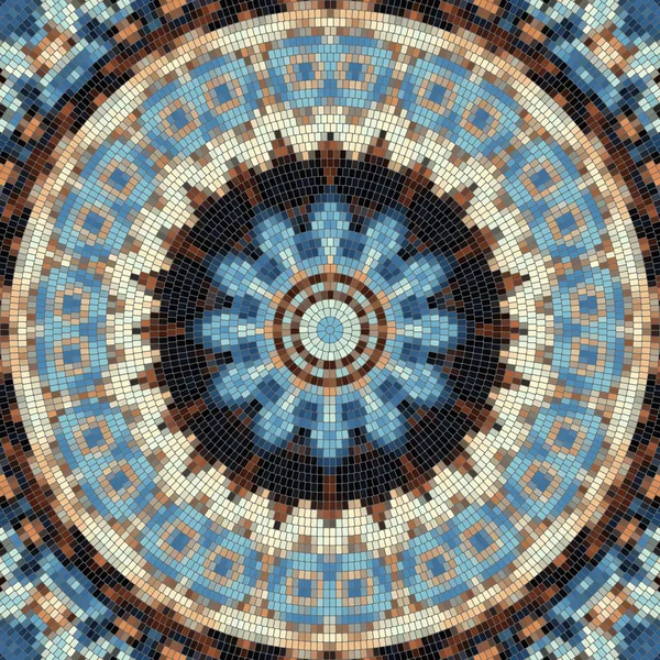 Patrón de arte mosaico sin costuras — Vector de stock