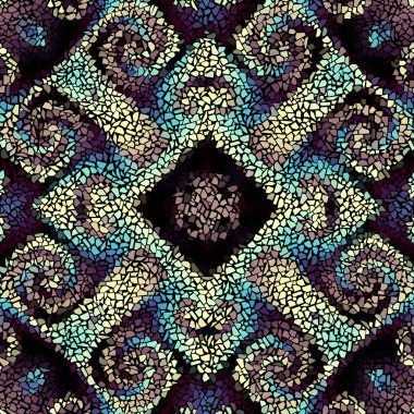 Sorunsuz mozaik sanat desen