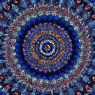 Sorunsuz mozaik sanat desen