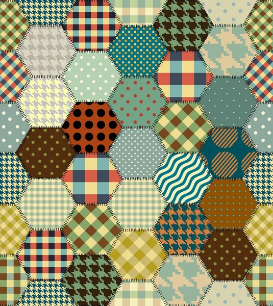Patrón geométrico de mosaico de un cuadrado . — Vector de stock