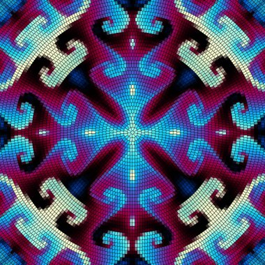 Sorunsuz mozaik sanat desen