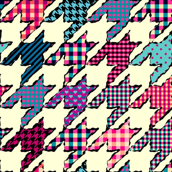 Schéma géométrique patchwork — Image vectorielle