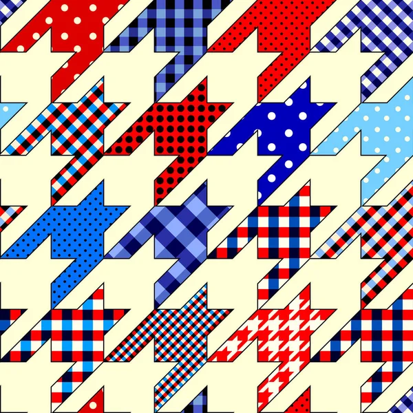 Schéma géométrique patchwork — Image vectorielle