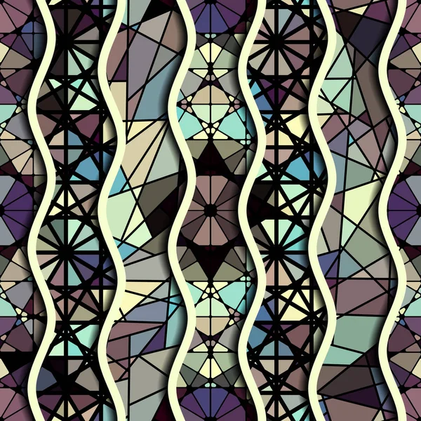 Geometriskt abstrakt mönster. — Stock vektor