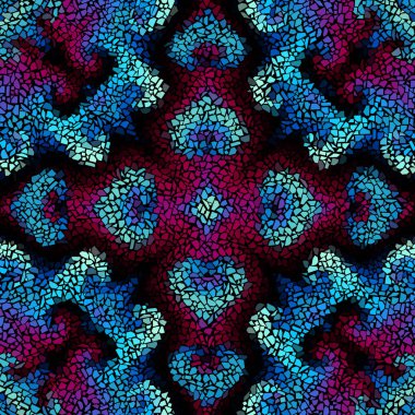 Sorunsuz mozaik sanat desen