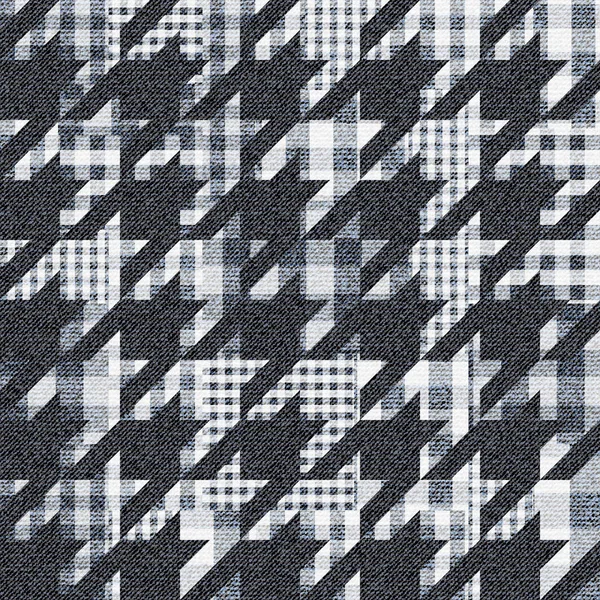 Geometrik patchwork desen — Stok Vektör