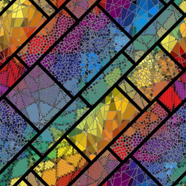 Dikişsiz mozaik desen