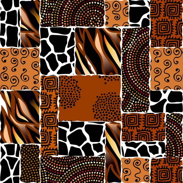 Modèle sans couture ethnique dans le style africain . — Image vectorielle