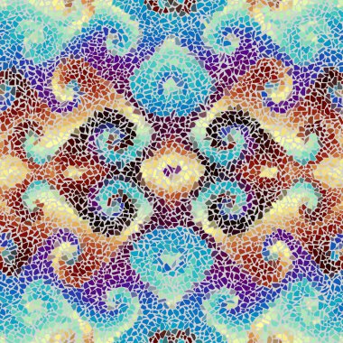 Sorunsuz mozaik sanat desen