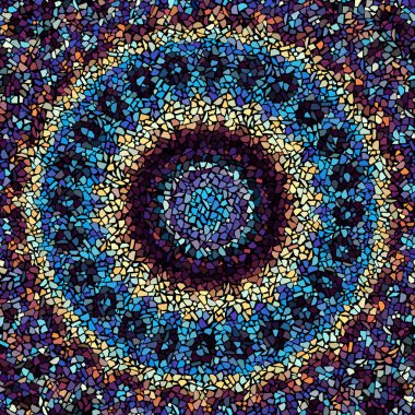 Sorunsuz mozaik sanat desen