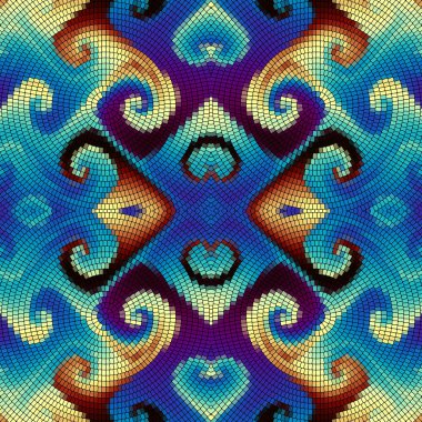 Sorunsuz mozaik sanat desen