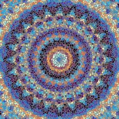 Sorunsuz mozaik sanat desen