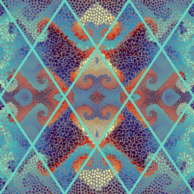 Dikişsiz mozaik desen