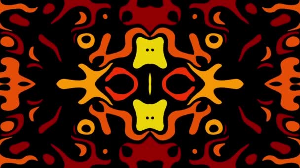 Fond de boucle psychédélique abstrait symétrique