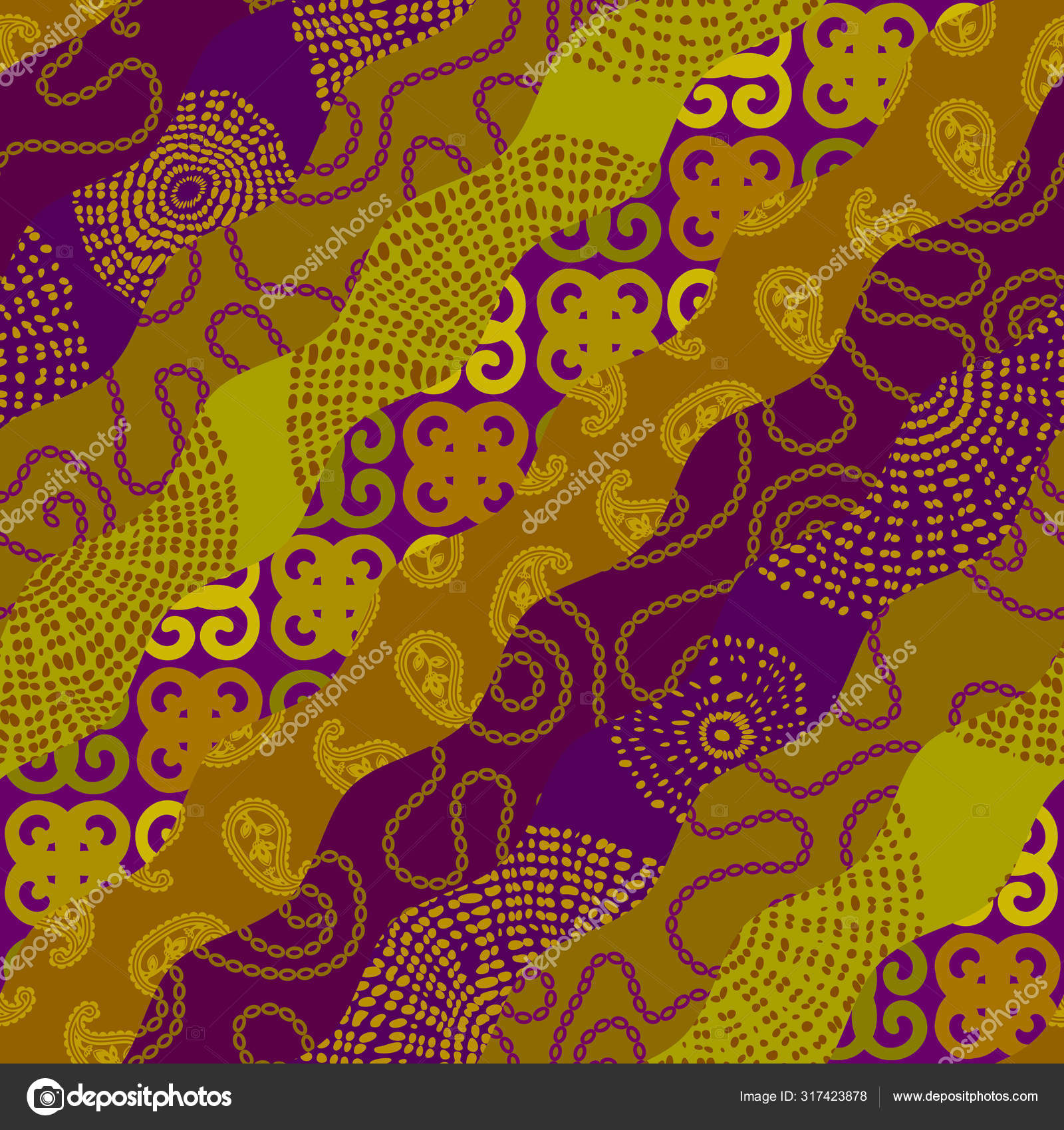 Patchwork textile pattern. Seamless quilting design background. Stock