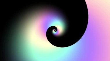 Sonsuz spiral. Kusursuz döngü görüntüsü.
