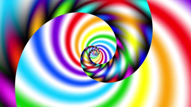 Spirale infinita. Filmati loop senza soluzione di continuità. — Video Stock