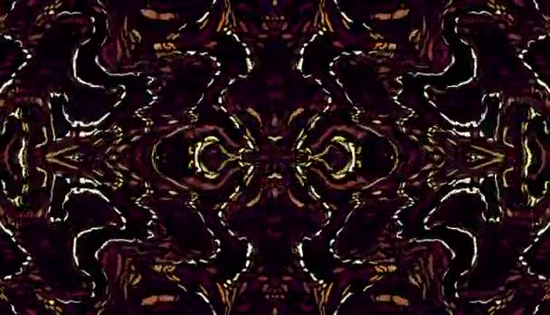 Symmetrische ornament lus achtergrond — Stockvideo