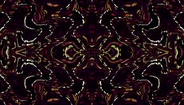 Symmetrische Ornamentschleife Hintergrund — Stockvideo