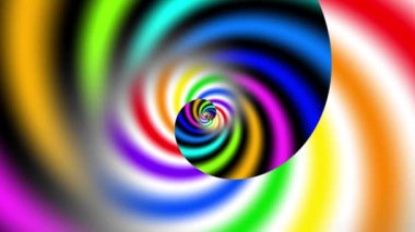 Sonsuz spiral. Kusursuz döngü görüntüsü.