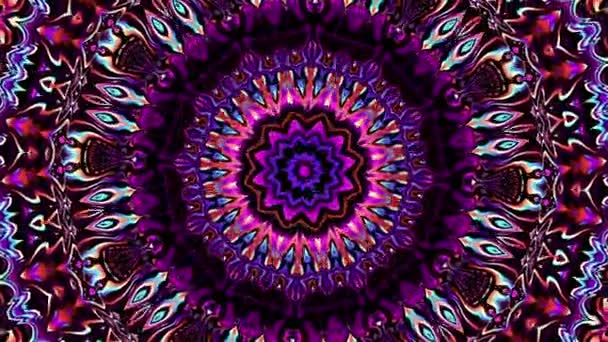 Versierde mandala lus achtergrond — Stockvideo