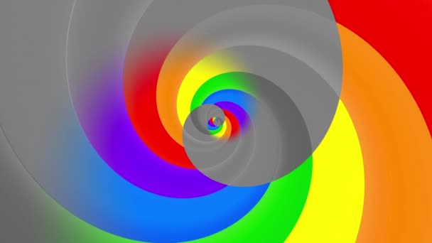 Spirale infinita. Filmati loop senza soluzione di continuità. — Video Stock