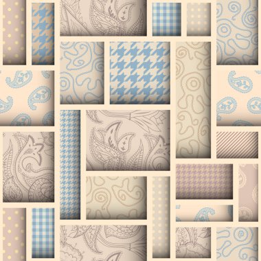 Kağıt kesiği tasarımı şekillendirir. Kusursuz vektör deseni.