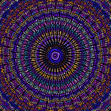 Kusursuz mozaik fayans deseni. Mozaik mandala..