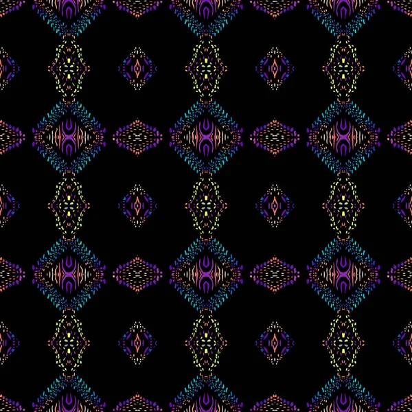 Patrón tribal étnico vectorial. Imagen de arte sin costura. — Archivo Imágenes Vectoriales