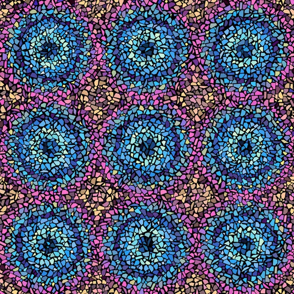 Patrón de arte mosaico vectorial. Imagen de mosaico vectorial — Archivo Imágenes Vectoriales