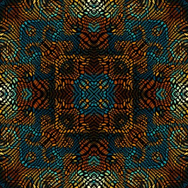 Vektör mozaik sanat desen. Eğri mozaik görüntü