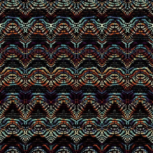 Patrón tribal étnico vectorial. Imagen de arte sin costura. — Vector de stock