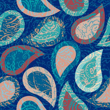 Grunge desenli desen kolaj patchwork tarzı.