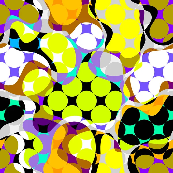 Naadloze polka dot patroon. Vector geometrische achtergrond. — Stockvector