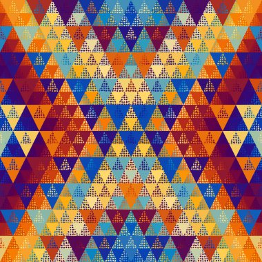 Bir üçgenin kusursuz vektör deseni arkaplanı.