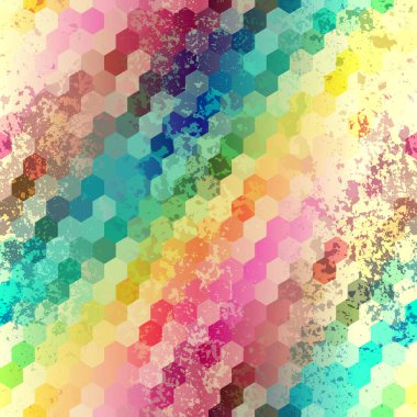 Düşük polimerli Geometrik desen.