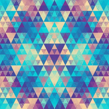 Bir üçgenin kusursuz vektör deseni arkaplanı.