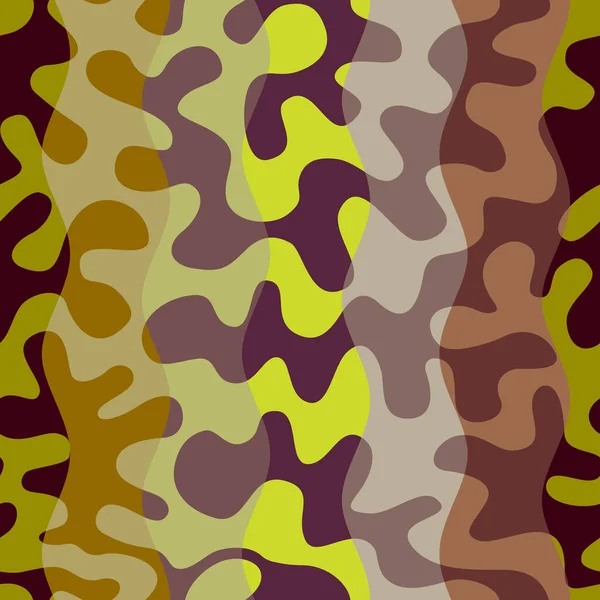 Lapptäckets textila mönster i militär stil. . — Stock vektor