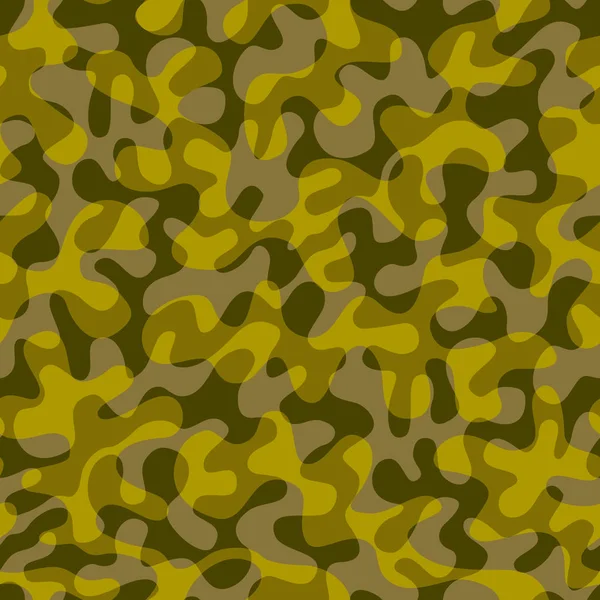 Patchwork-Textilmuster im militärischen Stil. . — Stockvektor