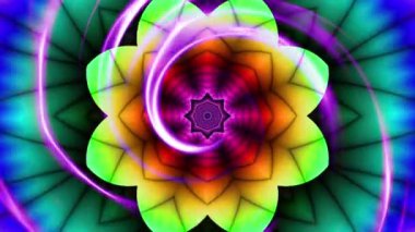 Dönen mandala döngü arkaplanı