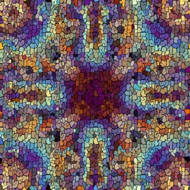 Kusursuz grunge soyut kare deseni. Grunge çatlaklarını boya.