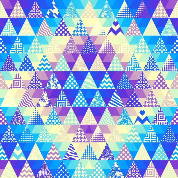 Fond de motif vectoriel sans couture d'un triangle. — Image vectorielle